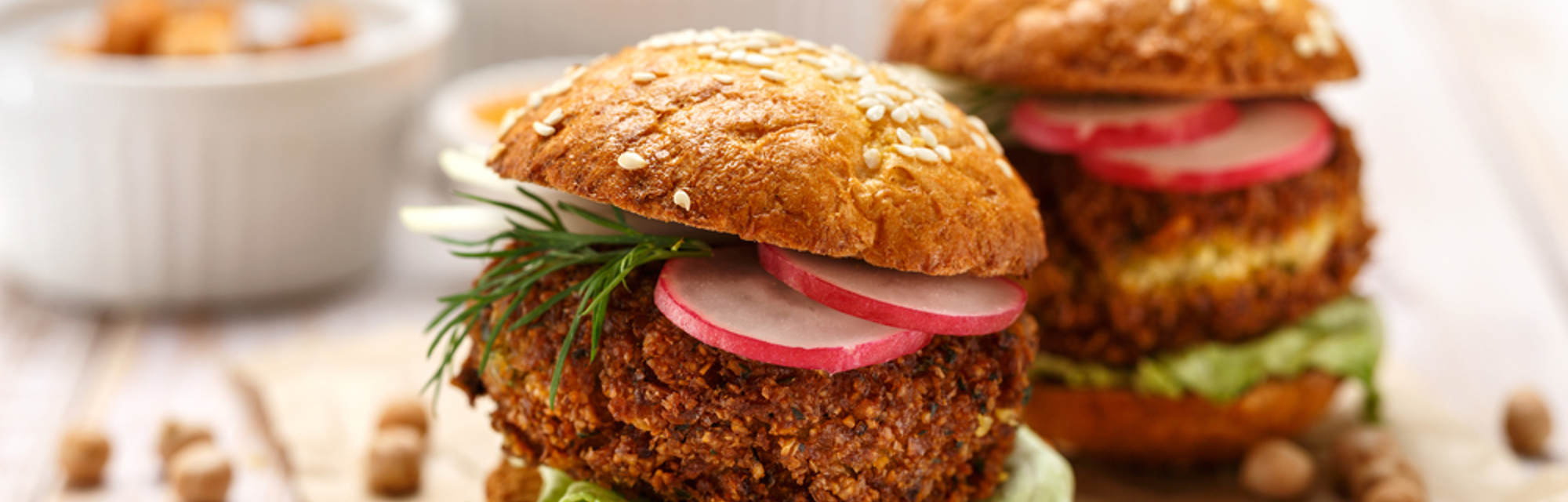 Hummus Chickpea Burgers