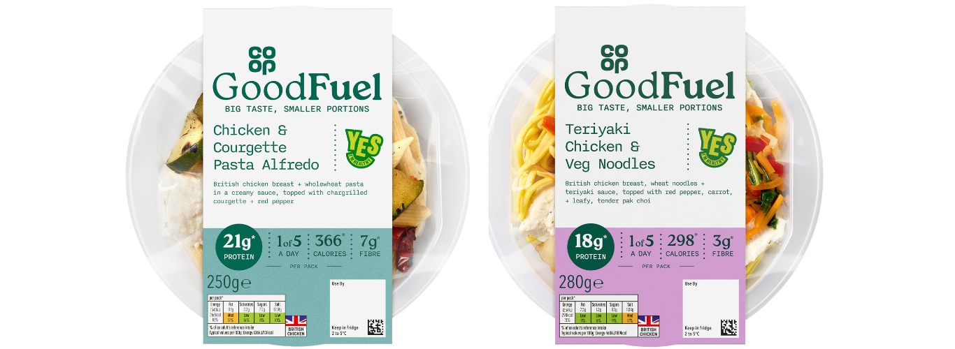 Co-op's own-brand GLP-1 friendly ready meal range - a UK convenience retailer first