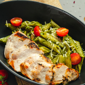 Easy pesto pasta