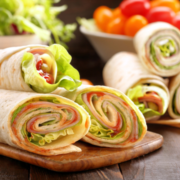 School lunch wraps
