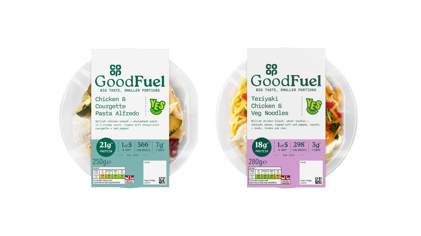 Co-op Own-Brand GLP-1 Friendly Ready Meal range - a UK convenience retailer first.